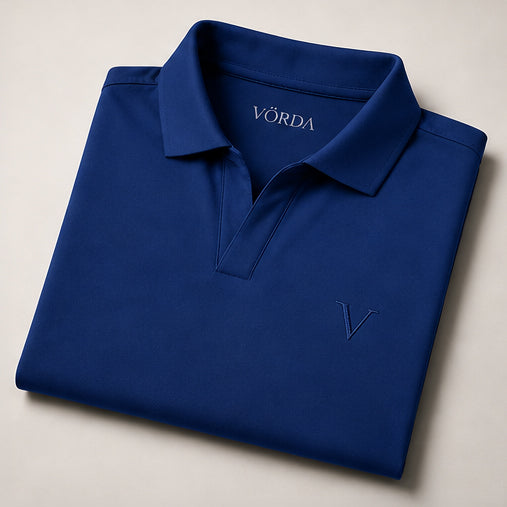 Midnight Navy - VÖRDA Revere Collar Polo