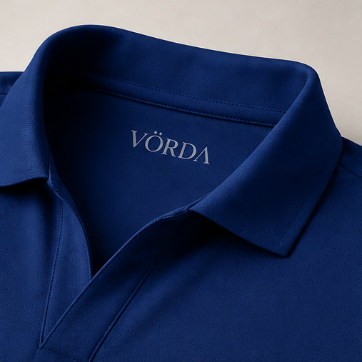 Midnight Navy - VÖRDA Revere Collar Polo