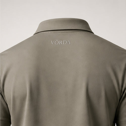 Stone Taupe - VÖRDA Revere Collar Polo